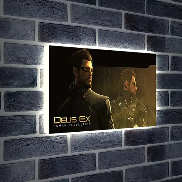 Лайтбокс световая панель - deus ex human revolution, adam jensen, character
