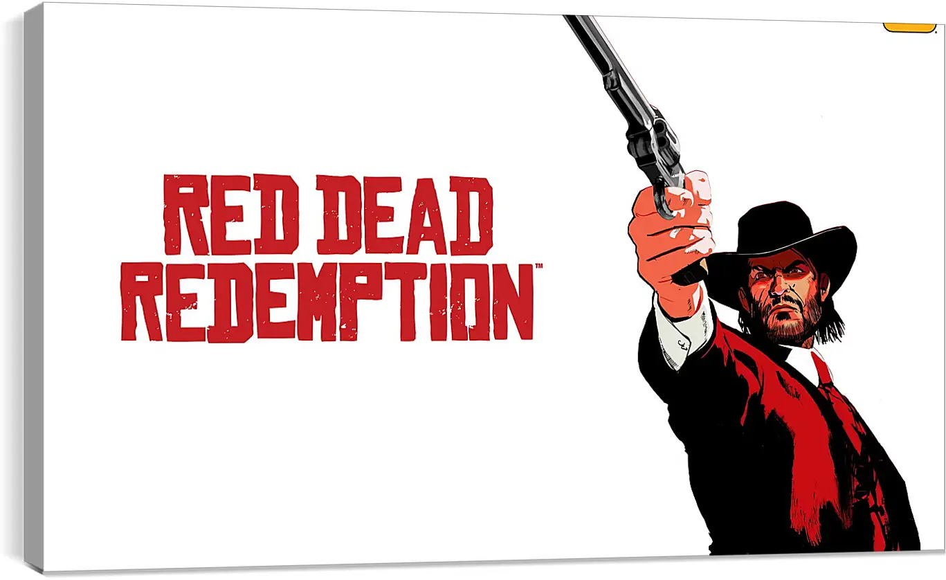 Постер и плакат - red dead redemption, john marston, revolver
