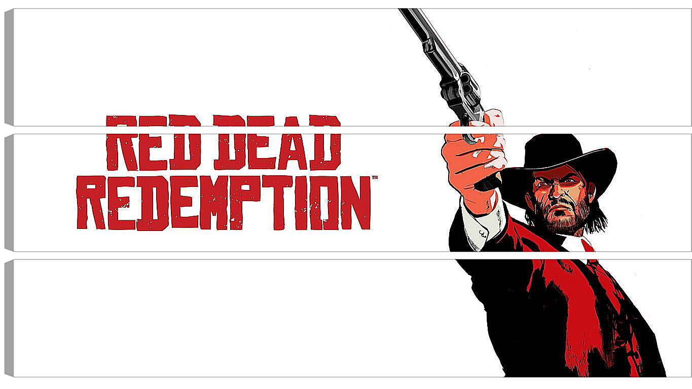 Модульная картина - red dead redemption, john marston, revolver
