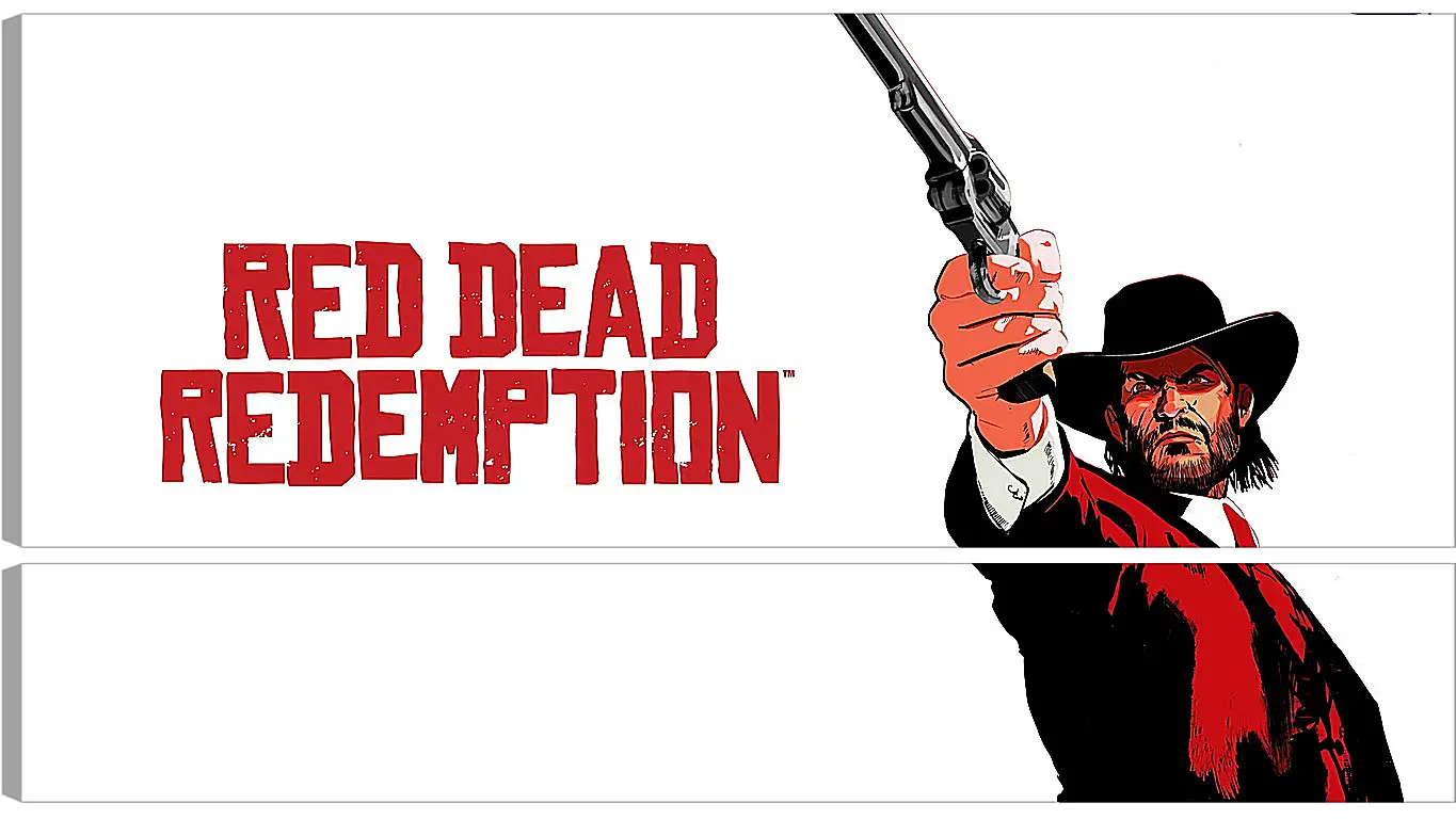 Модульная картина - red dead redemption, john marston, revolver
