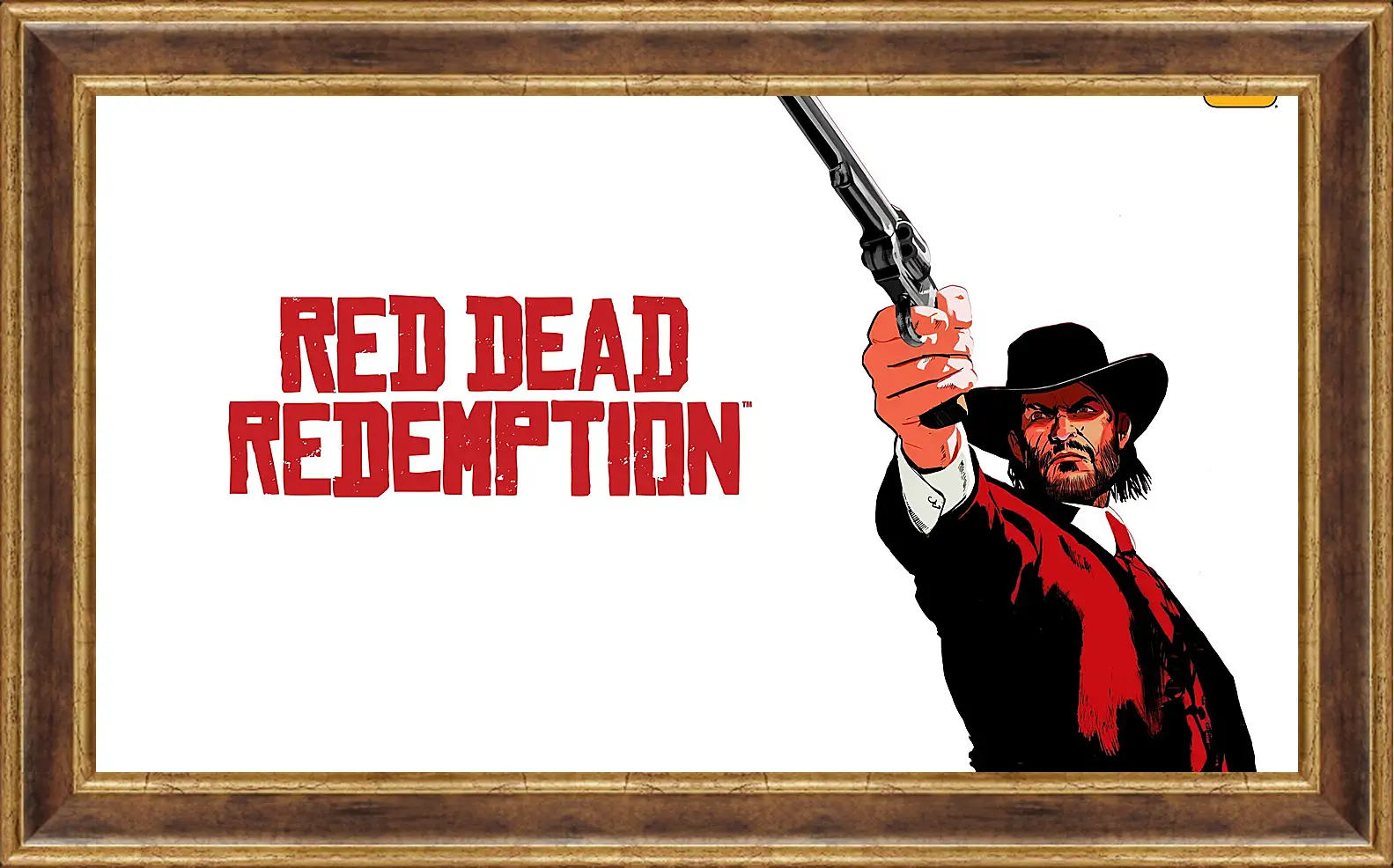 Картина в раме - red dead redemption, john marston, revolver
