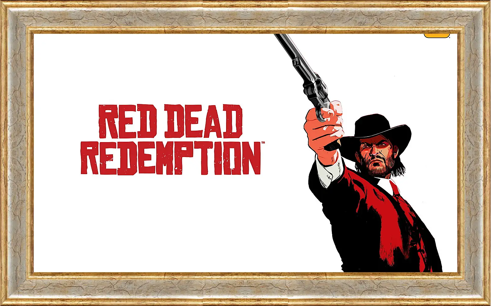 Картина в раме - red dead redemption, john marston, revolver
