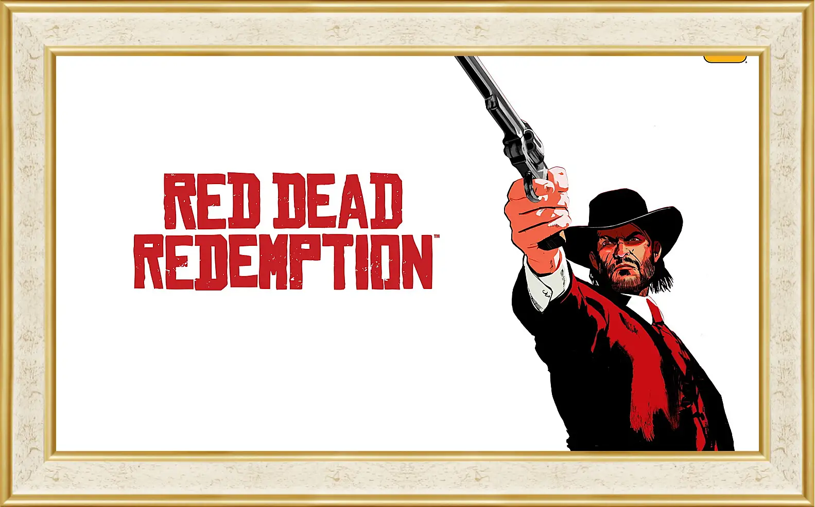 Картина в раме - red dead redemption, john marston, revolver
