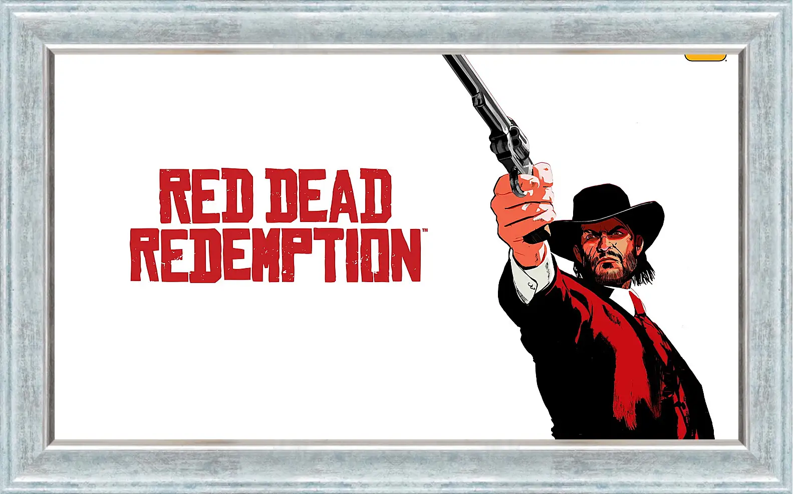 Картина в раме - red dead redemption, john marston, revolver
