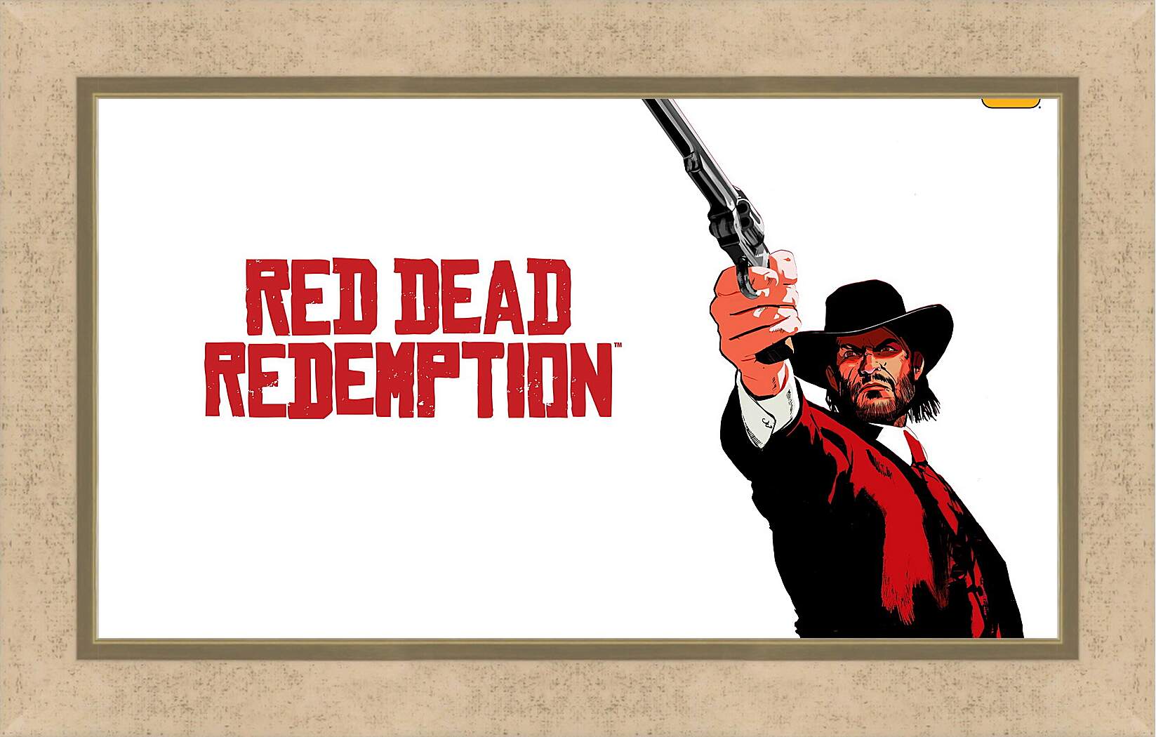 Картина в раме - red dead redemption, john marston, revolver
