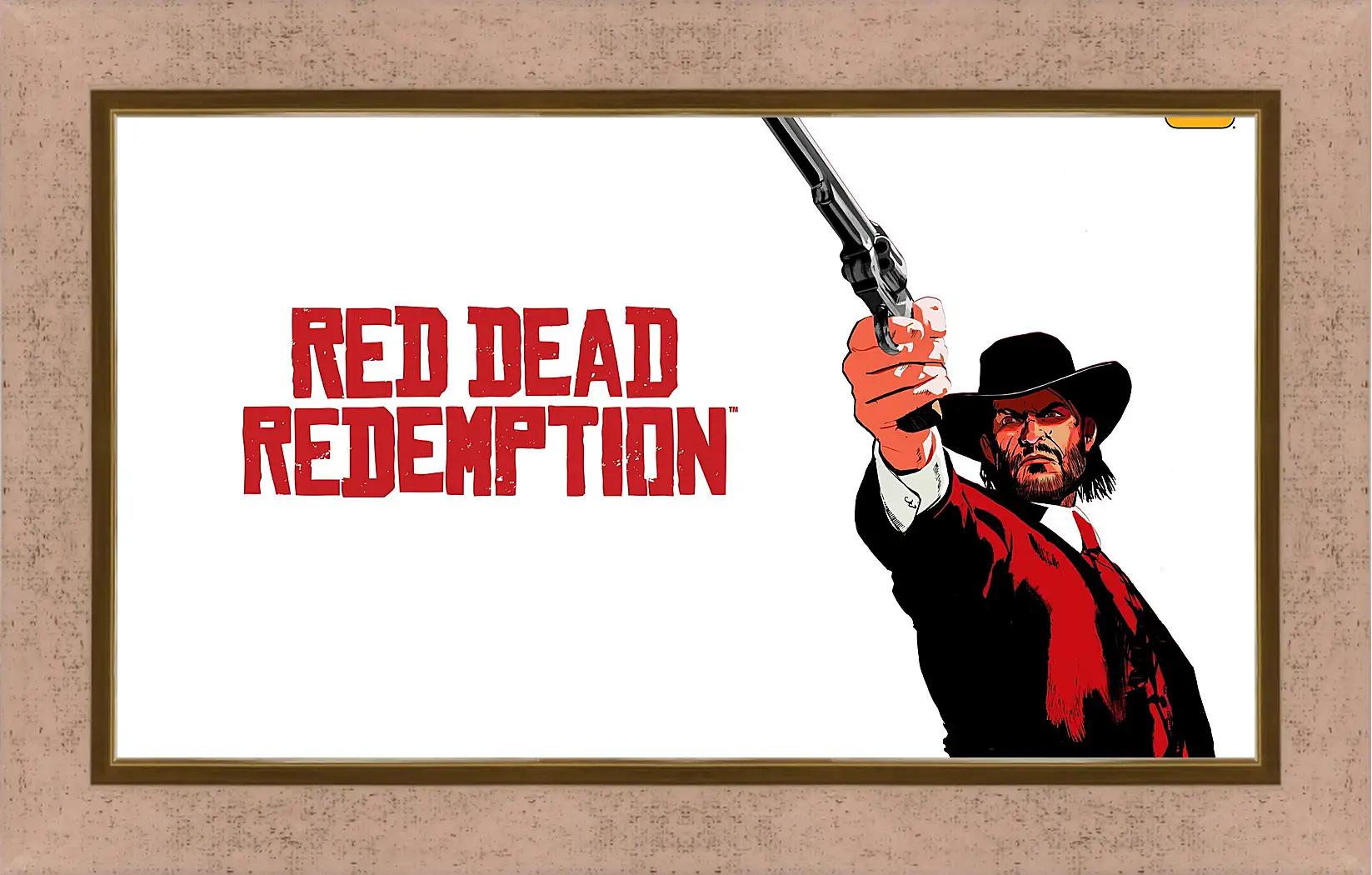 Картина в раме - red dead redemption, john marston, revolver
