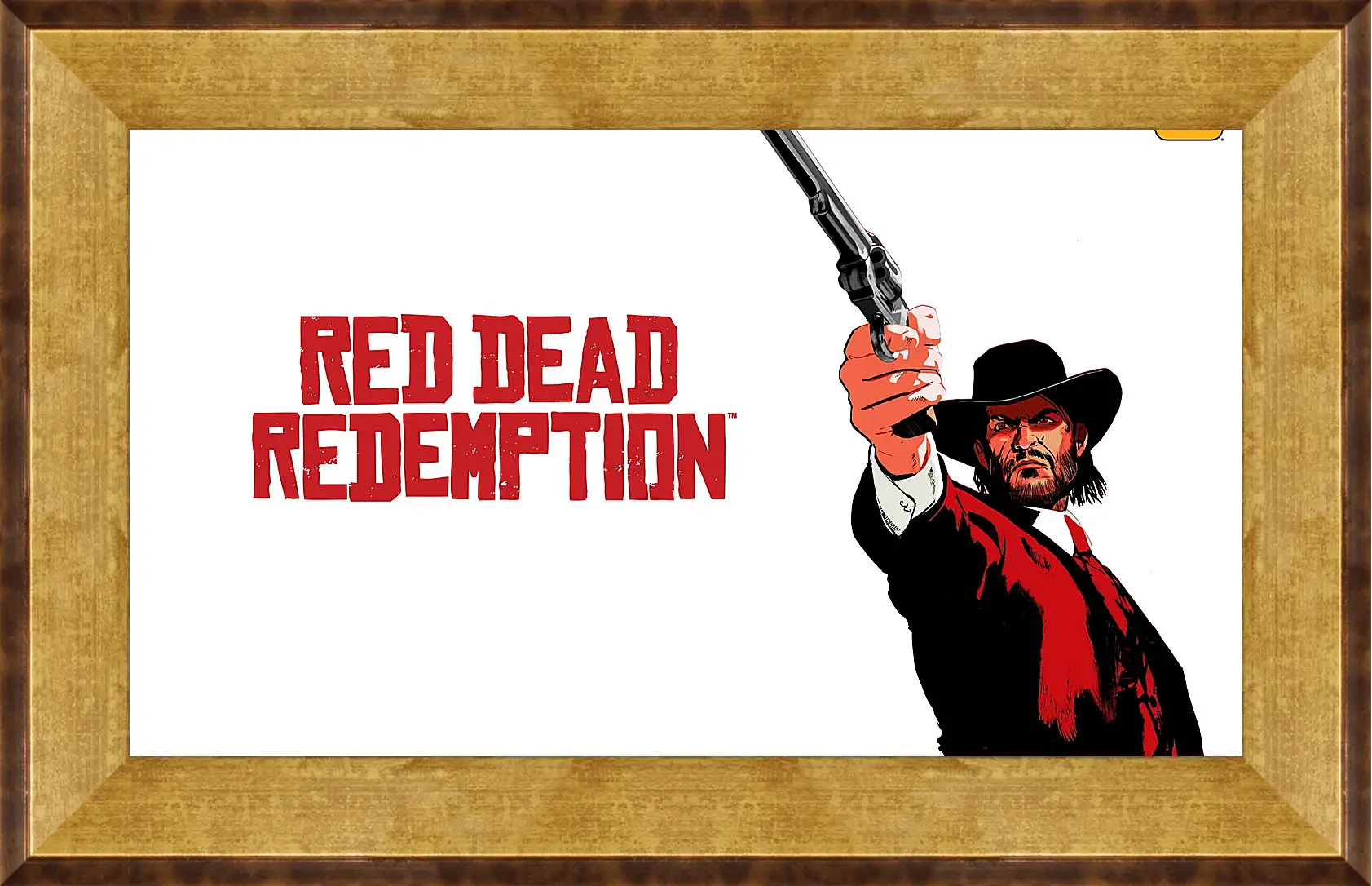 Картина в раме - red dead redemption, john marston, revolver
