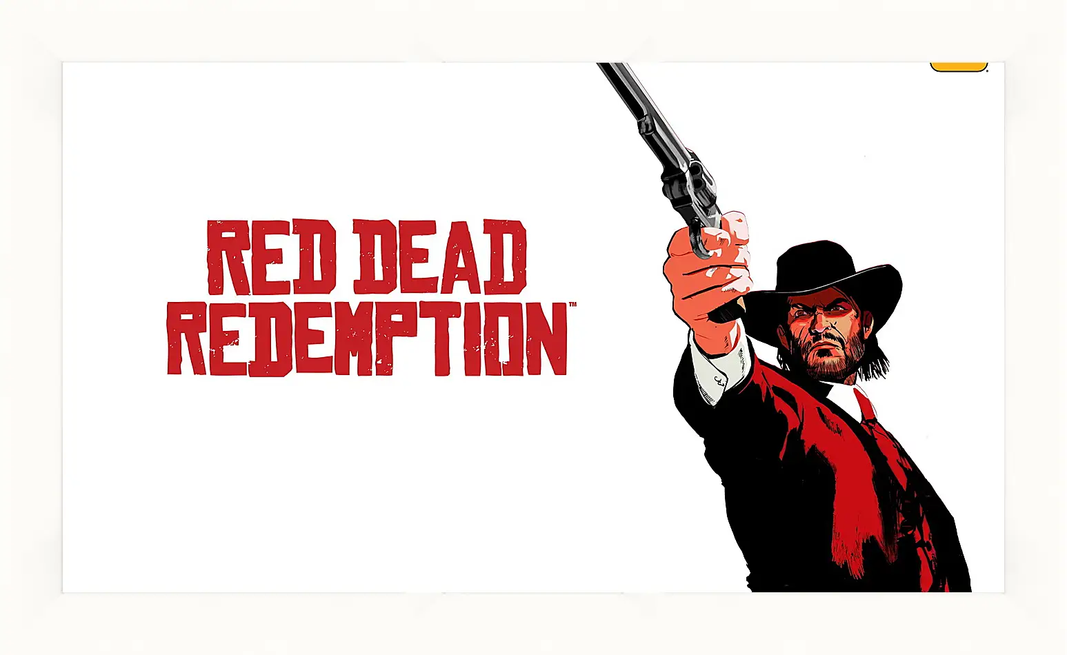 Картина в раме - red dead redemption, john marston, revolver
