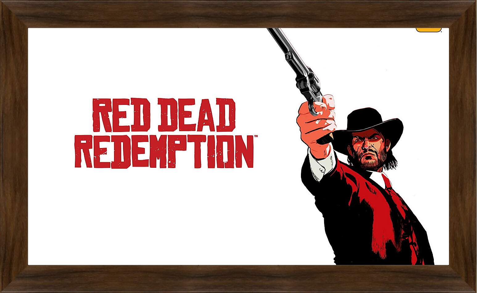 Картина в раме - red dead redemption, john marston, revolver

