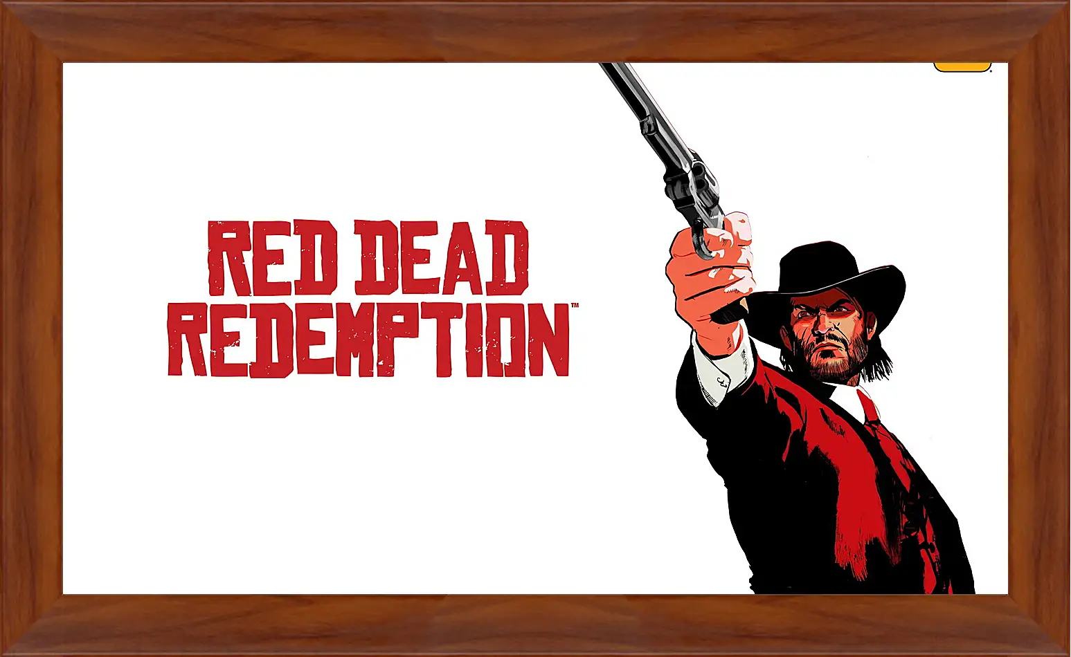 Картина в раме - red dead redemption, john marston, revolver
