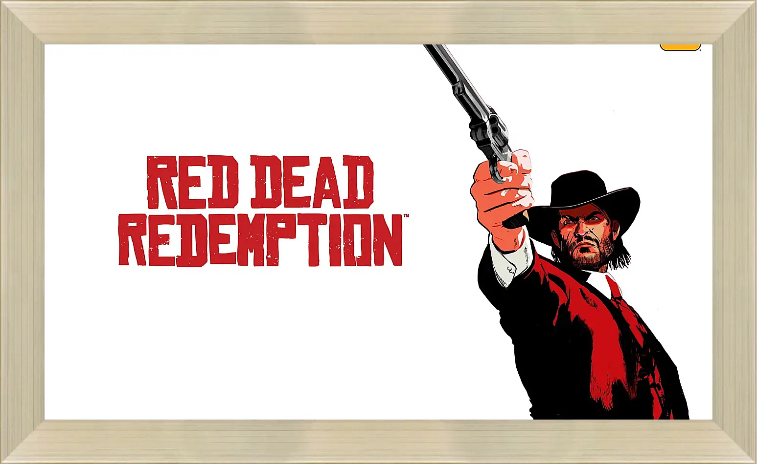 Картина в раме - red dead redemption, john marston, revolver
