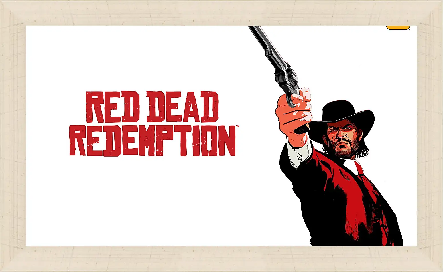 Картина в раме - red dead redemption, john marston, revolver
