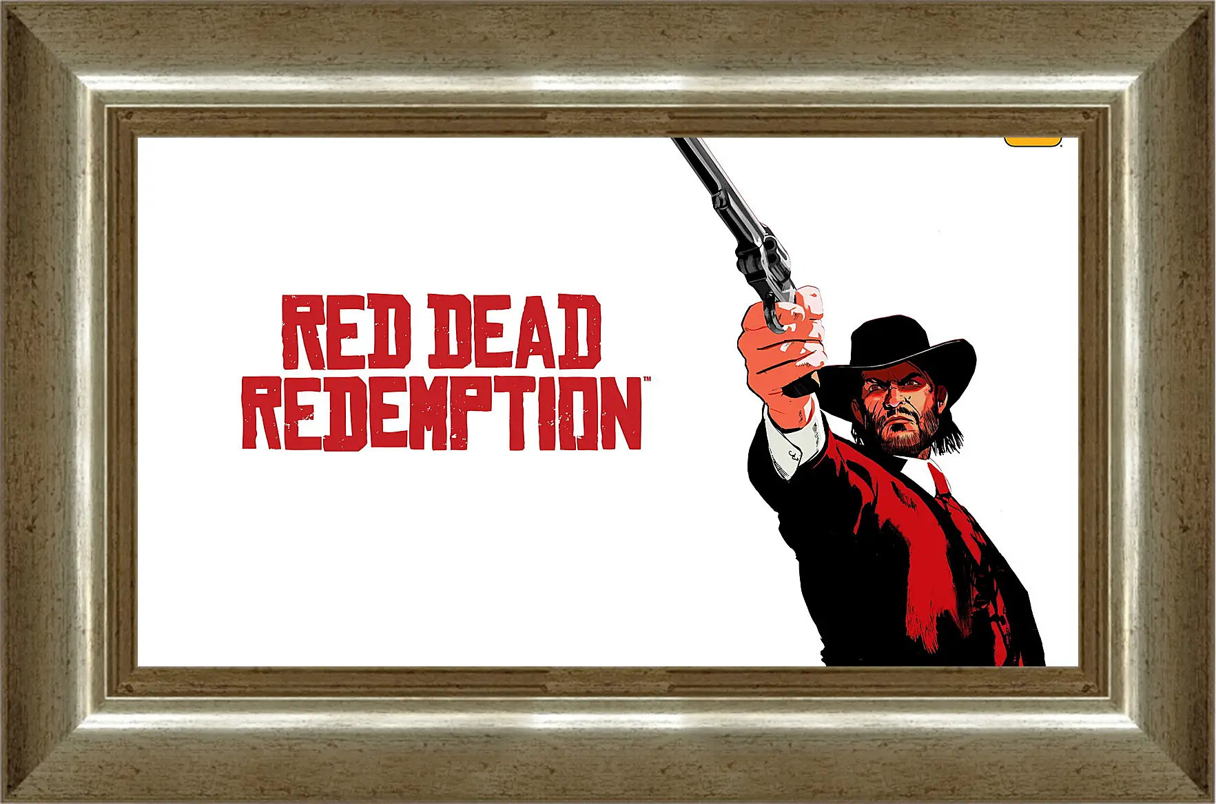 Картина в раме - red dead redemption, john marston, revolver
