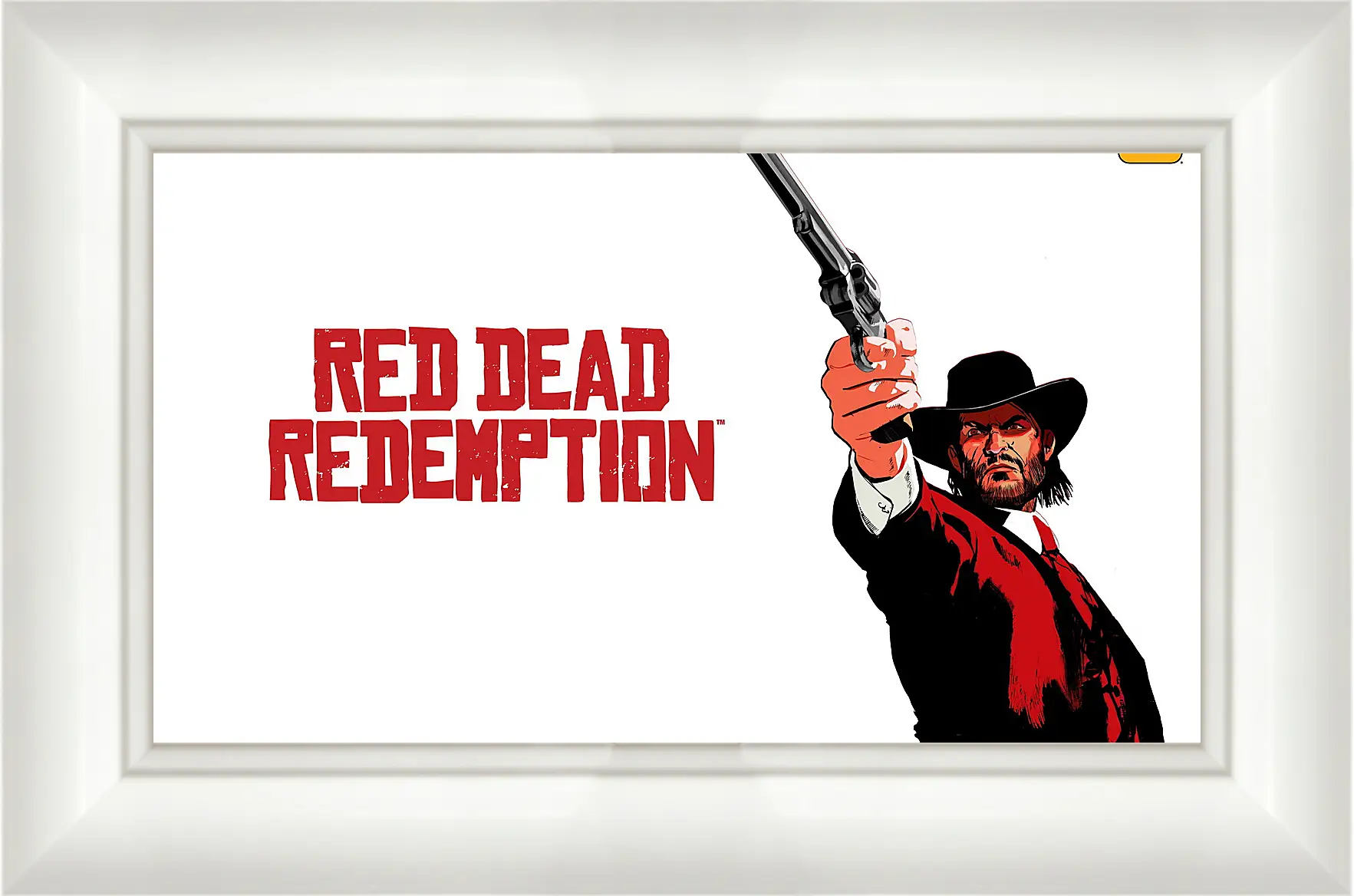 Картина в раме - red dead redemption, john marston, revolver
