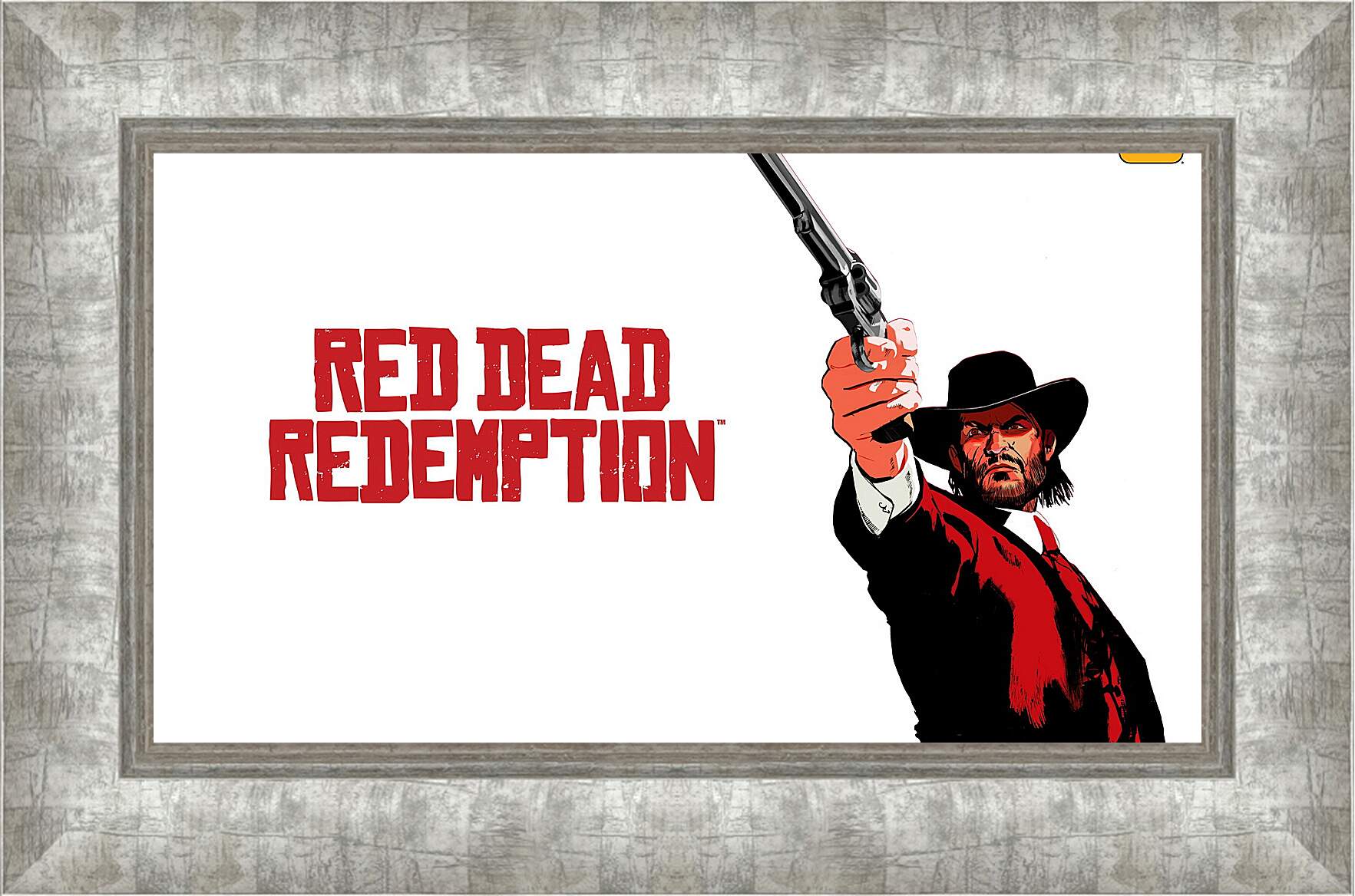 Картина в раме - red dead redemption, john marston, revolver
