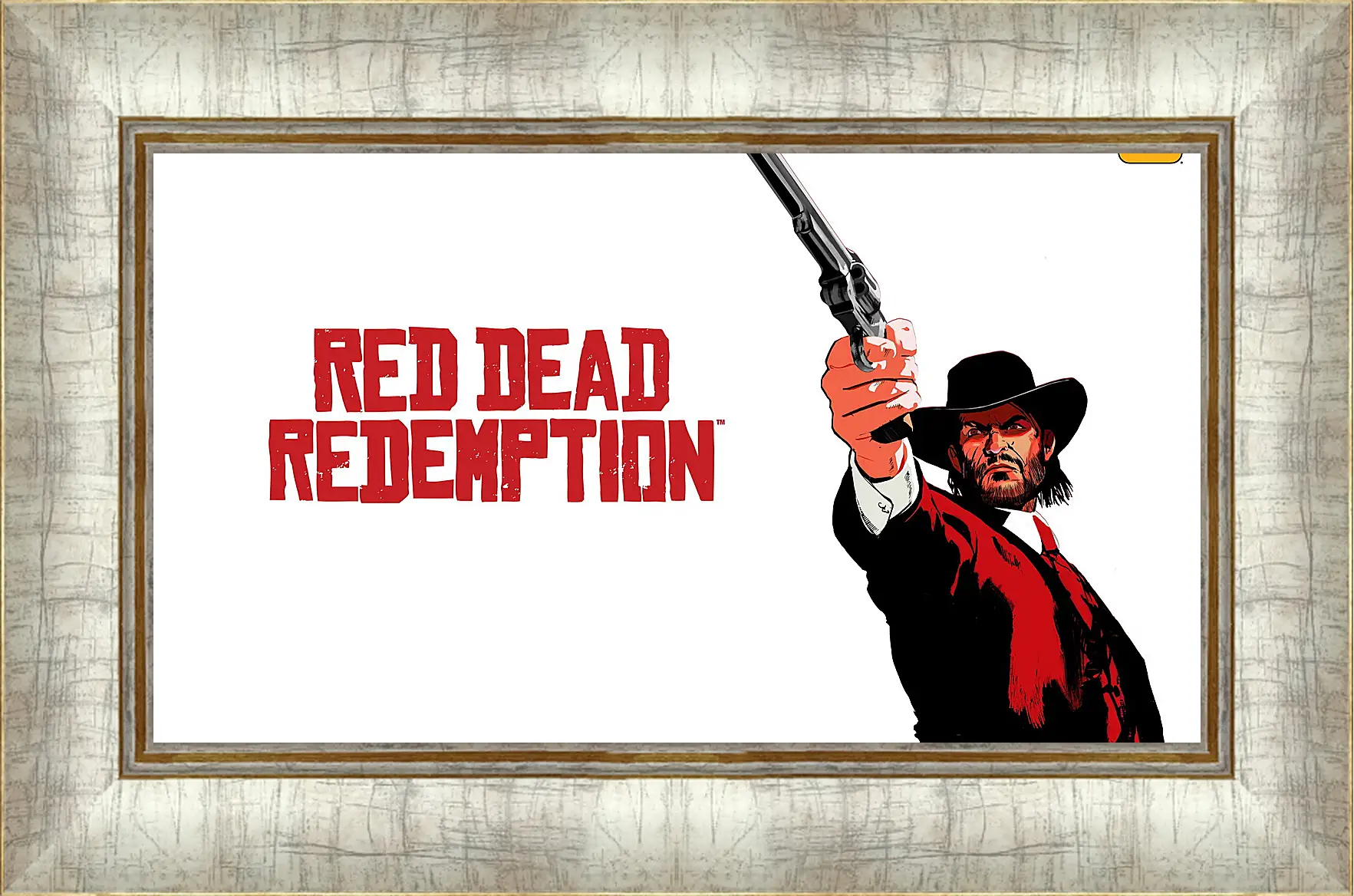 Картина в раме - red dead redemption, john marston, revolver
