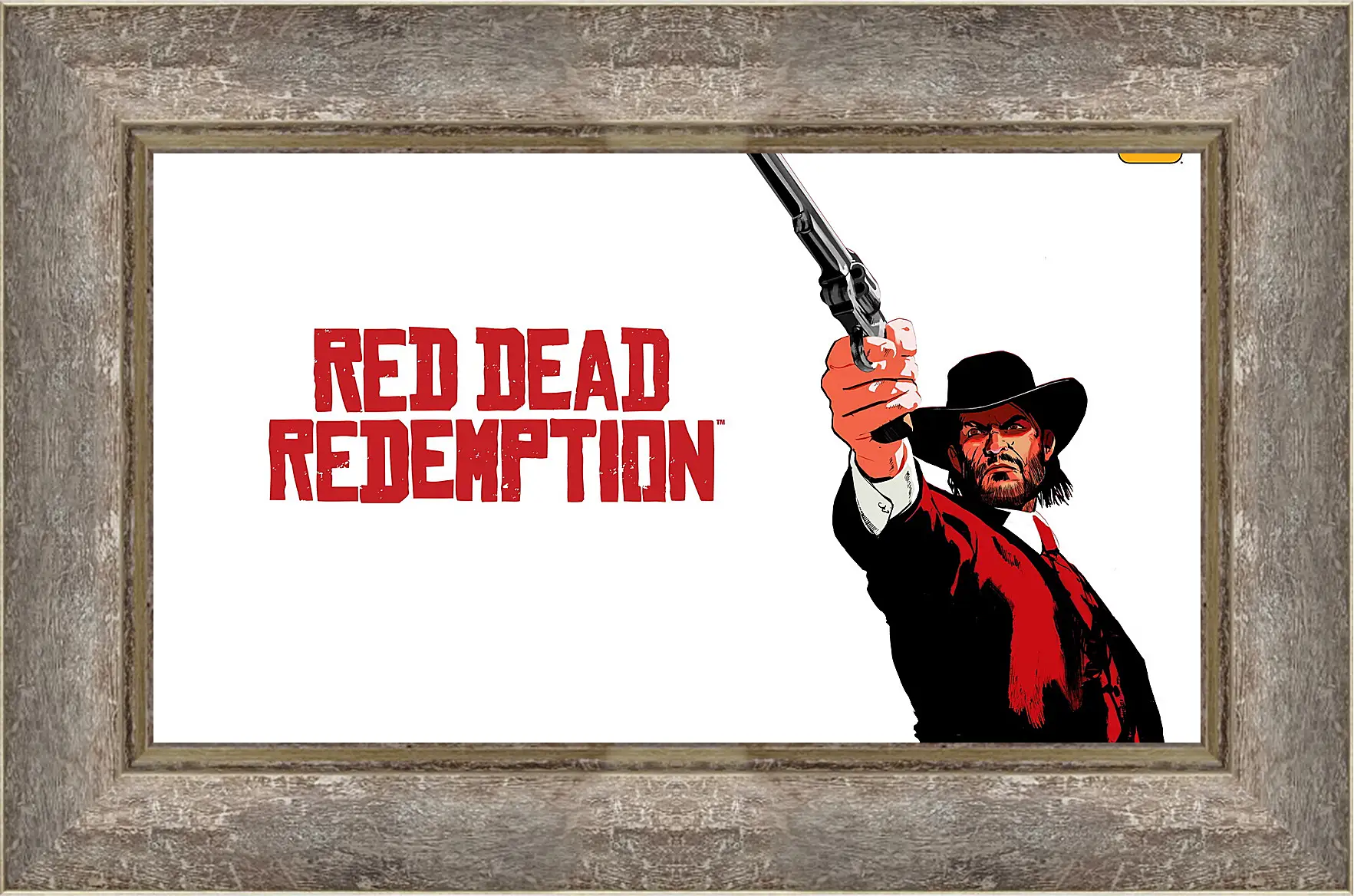 Картина в раме - red dead redemption, john marston, revolver
