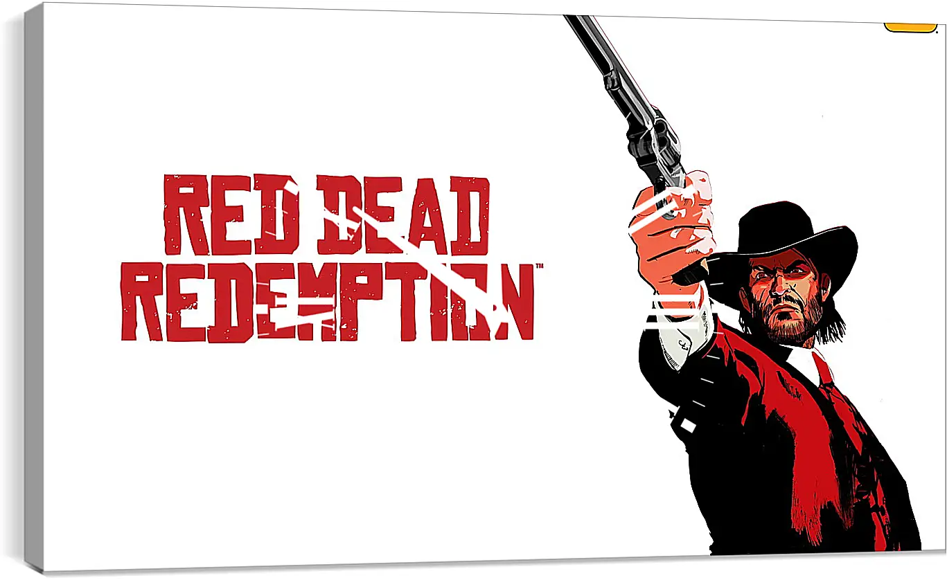 Часы картина - red dead redemption, john marston, revolver
