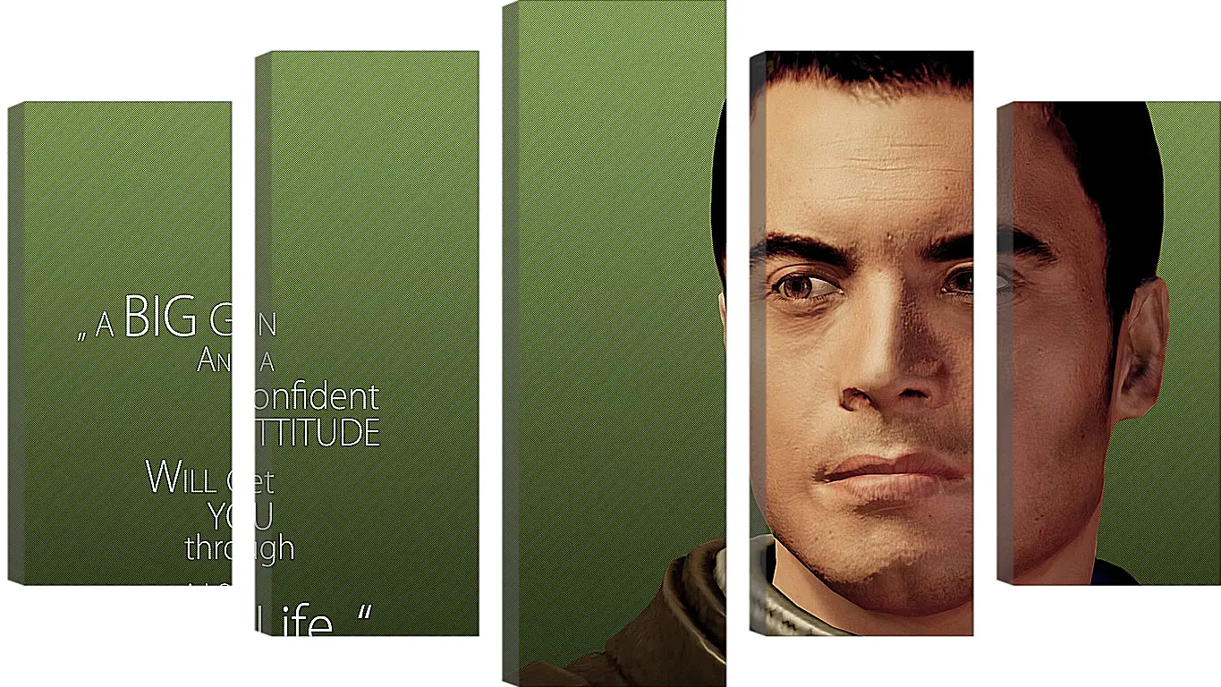 Модульная картина - mass effect, quote, look
