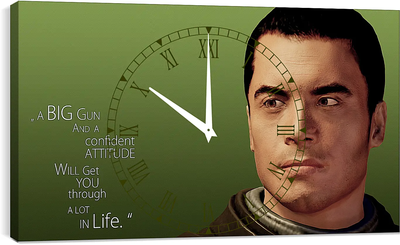 Часы картина - mass effect, quote, look
