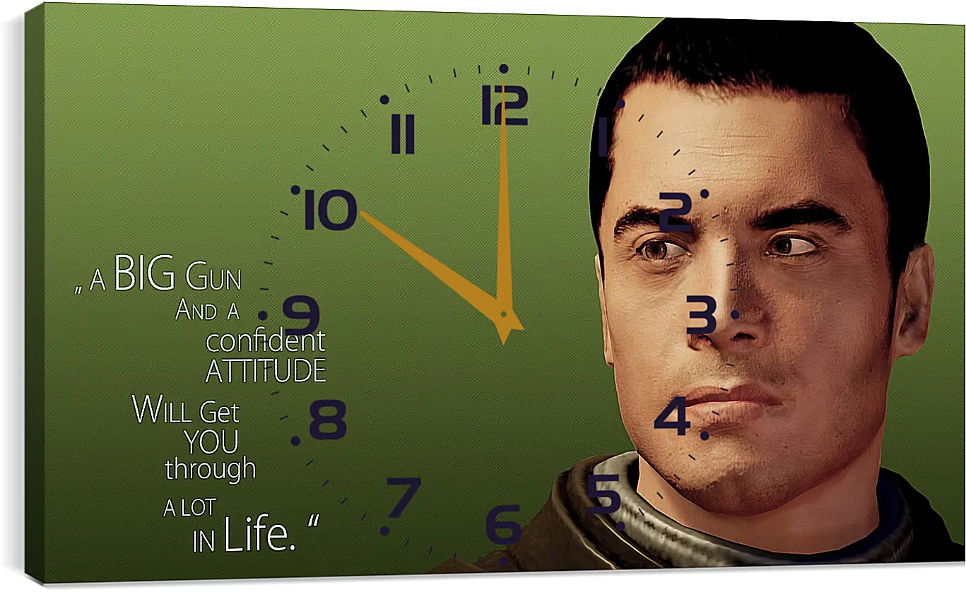 Часы картина - mass effect, quote, look
