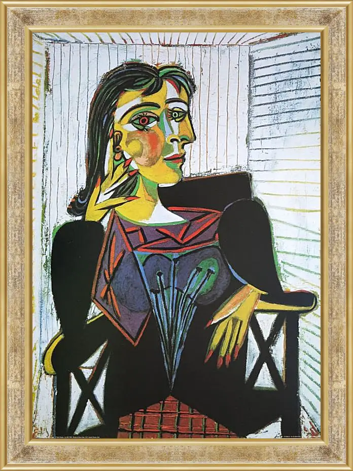 Картина в раме - Portrait of Dora Maar. Пабло Пикассо
