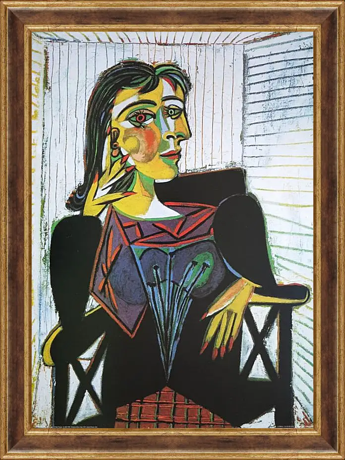 Картина в раме - Portrait of Dora Maar. Пабло Пикассо