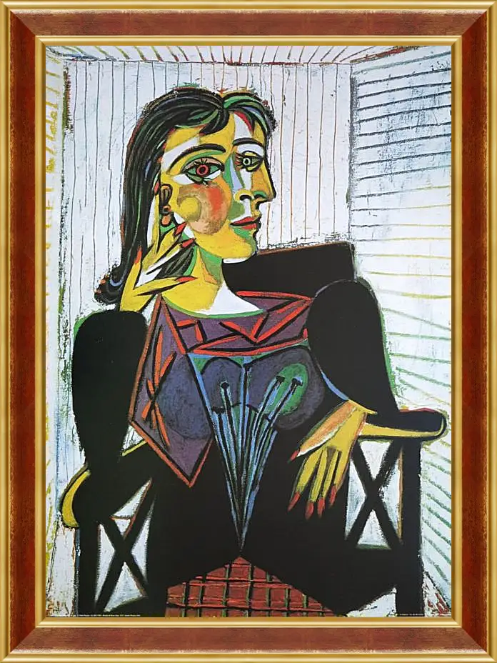 Картина в раме - Portrait of Dora Maar. Пабло Пикассо
