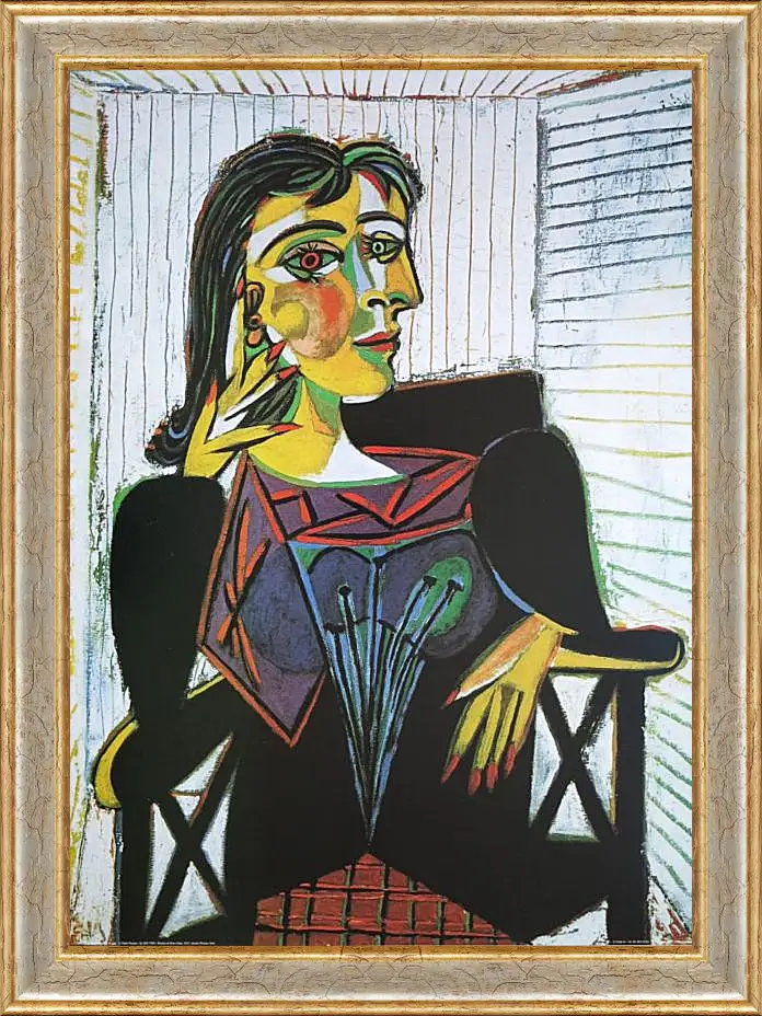 Картина в раме - Portrait of Dora Maar. Пабло Пикассо