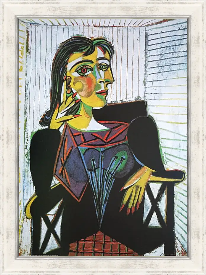 Картина в раме - Portrait of Dora Maar. Пабло Пикассо
