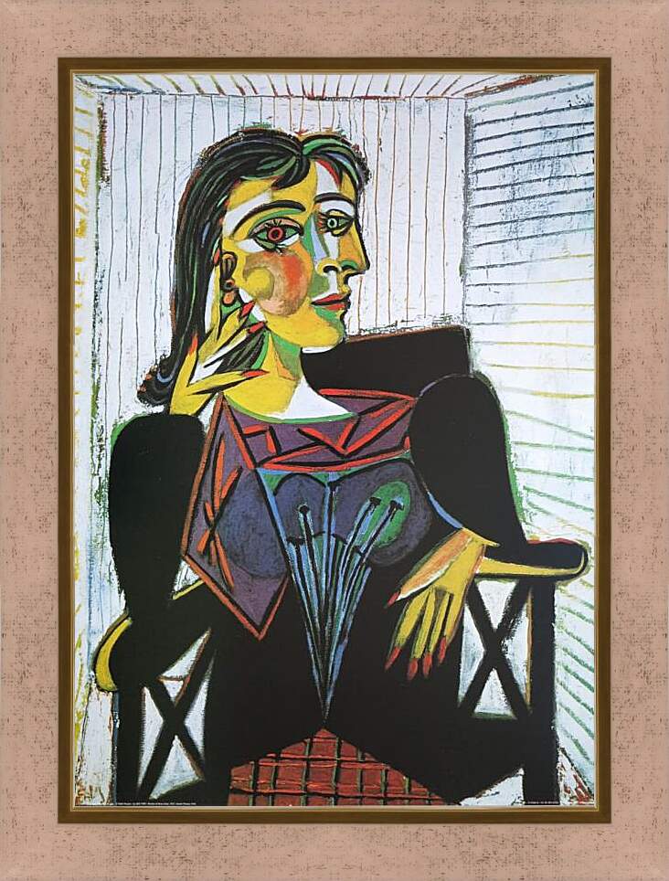 Картина в раме - Portrait of Dora Maar. Пабло Пикассо
