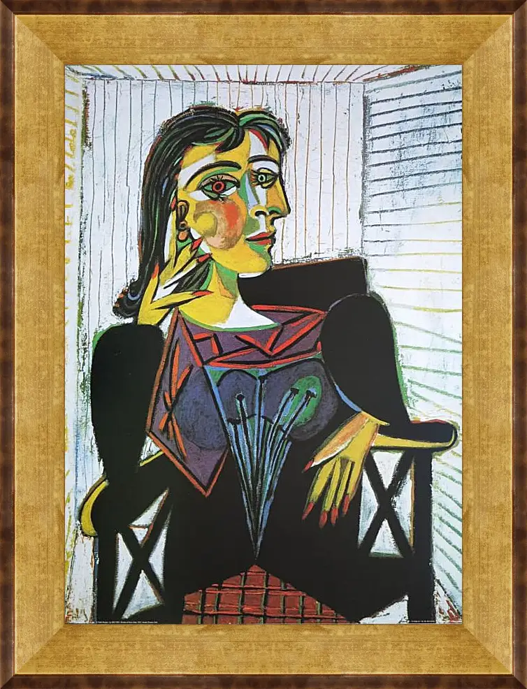 Картина в раме - Portrait of Dora Maar. Пабло Пикассо