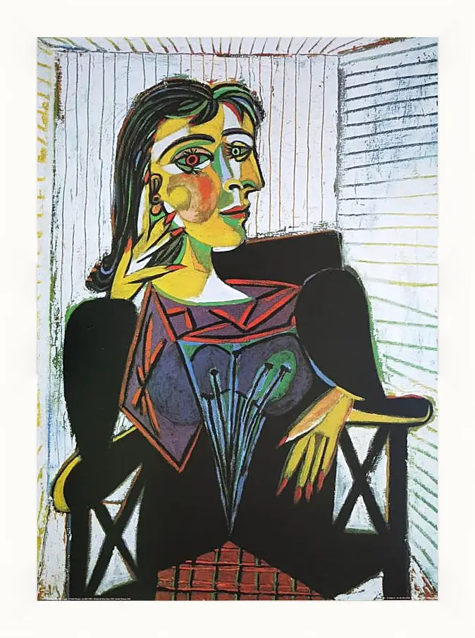 Картина в раме - Portrait of Dora Maar. Пабло Пикассо