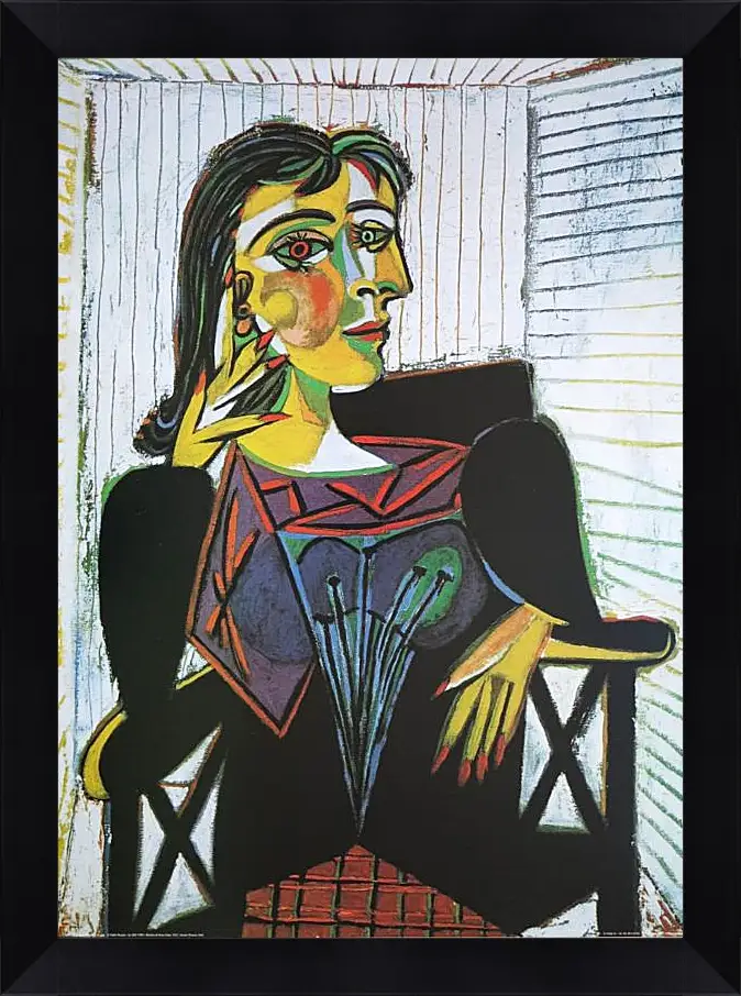 Картина в раме - Portrait of Dora Maar. Пабло Пикассо