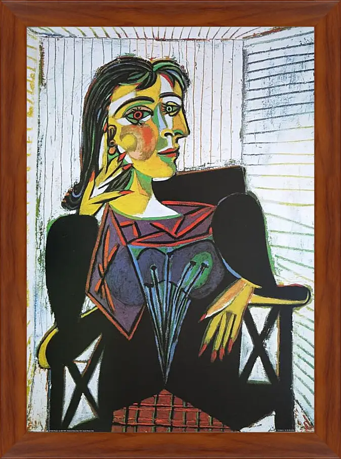 Картина в раме - Portrait of Dora Maar. Пабло Пикассо