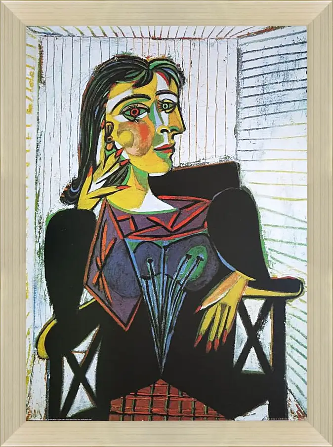 Картина в раме - Portrait of Dora Maar. Пабло Пикассо
