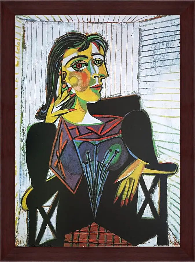 Картина в раме - Portrait of Dora Maar. Пабло Пикассо