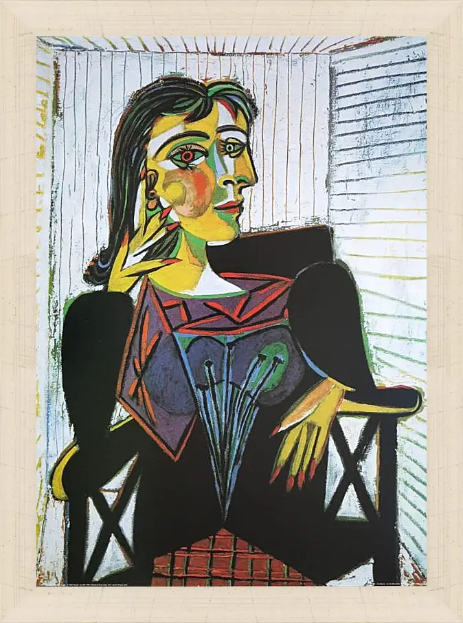 Картина в раме - Portrait of Dora Maar. Пабло Пикассо