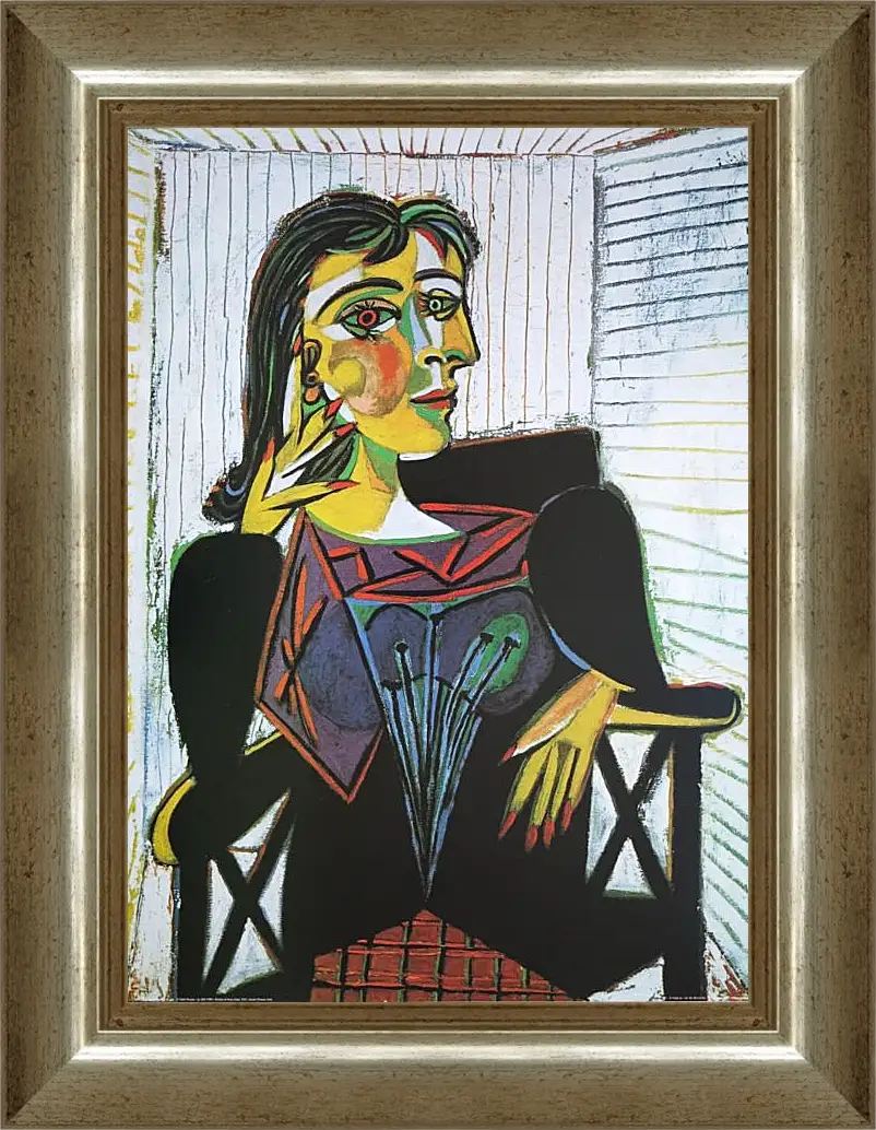 Картина в раме - Portrait of Dora Maar. Пабло Пикассо
