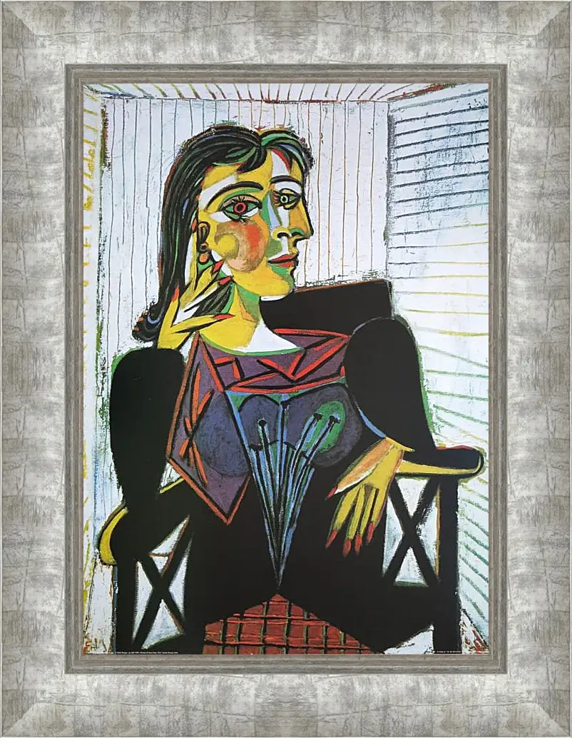 Картина в раме - Portrait of Dora Maar. Пабло Пикассо