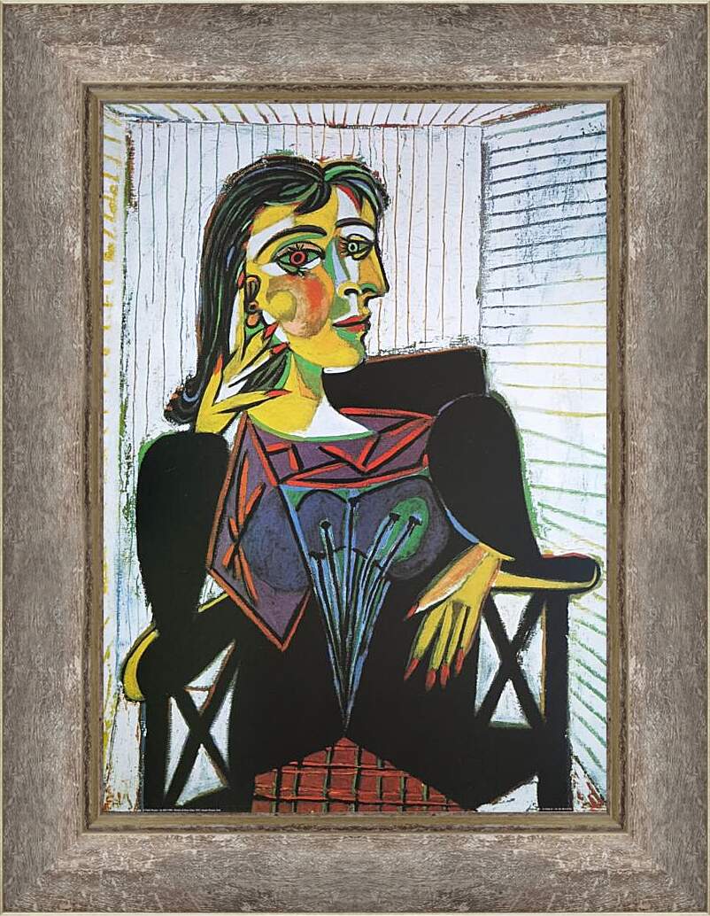 Картина в раме - Portrait of Dora Maar. Пабло Пикассо
