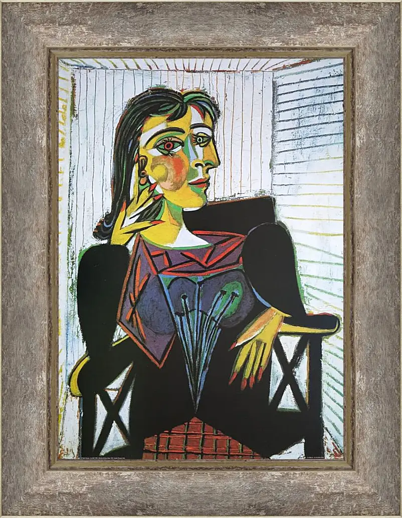 Картина в раме - Portrait of Dora Maar. Пабло Пикассо