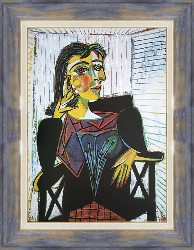 Картина в раме - Portrait of Dora Maar. Пабло Пикассо