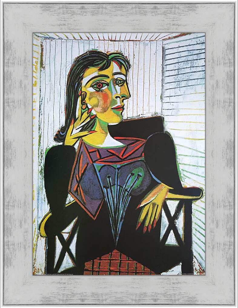 Картина в раме - Portrait of Dora Maar. Пабло Пикассо