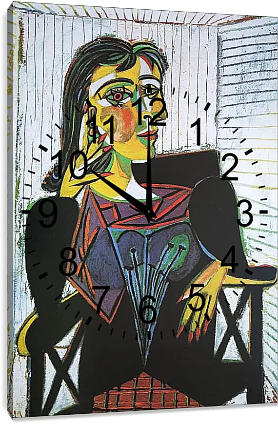 Часы картина - Portrait of Dora Maar. Пабло Пикассо
