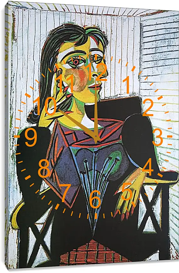 Часы картина - Portrait of Dora Maar. Пабло Пикассо