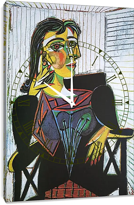 Часы картина - Portrait of Dora Maar. Пабло Пикассо
