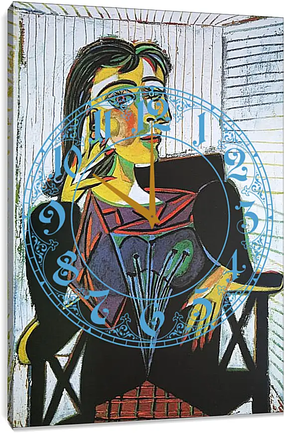 Часы картина - Portrait of Dora Maar. Пабло Пикассо