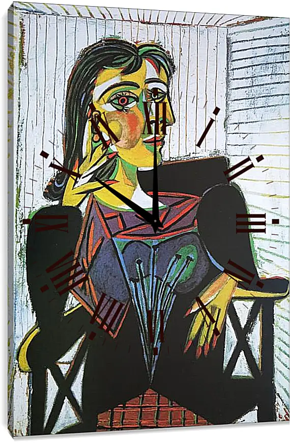 Часы картина - Portrait of Dora Maar. Пабло Пикассо
