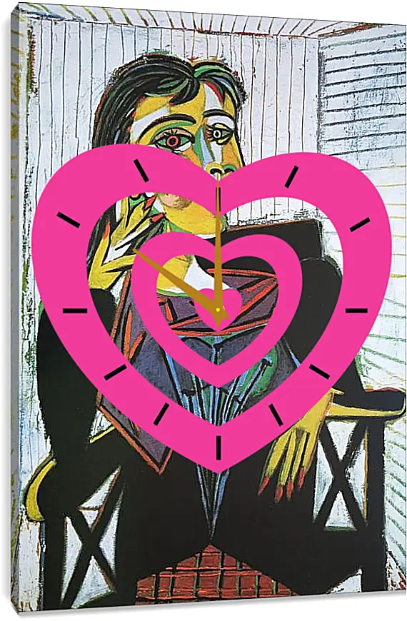 Часы картина - Portrait of Dora Maar. Пабло Пикассо